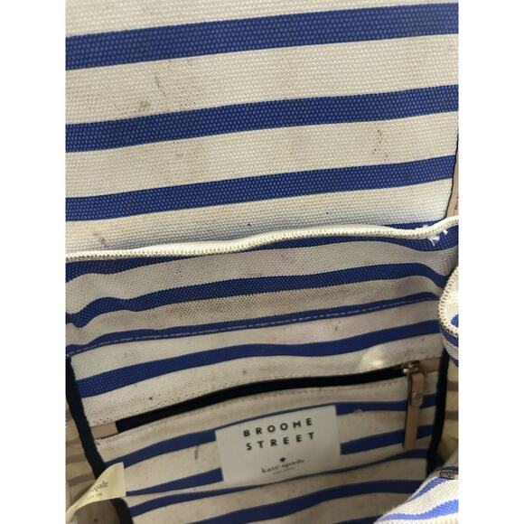 Kate Spade “BROOME STREET” Backpack Pockets Beach Theme Stripe main image 7